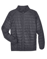 CORE365 Men's Tall Prevail Packable Puffer. CE700T - Carbon