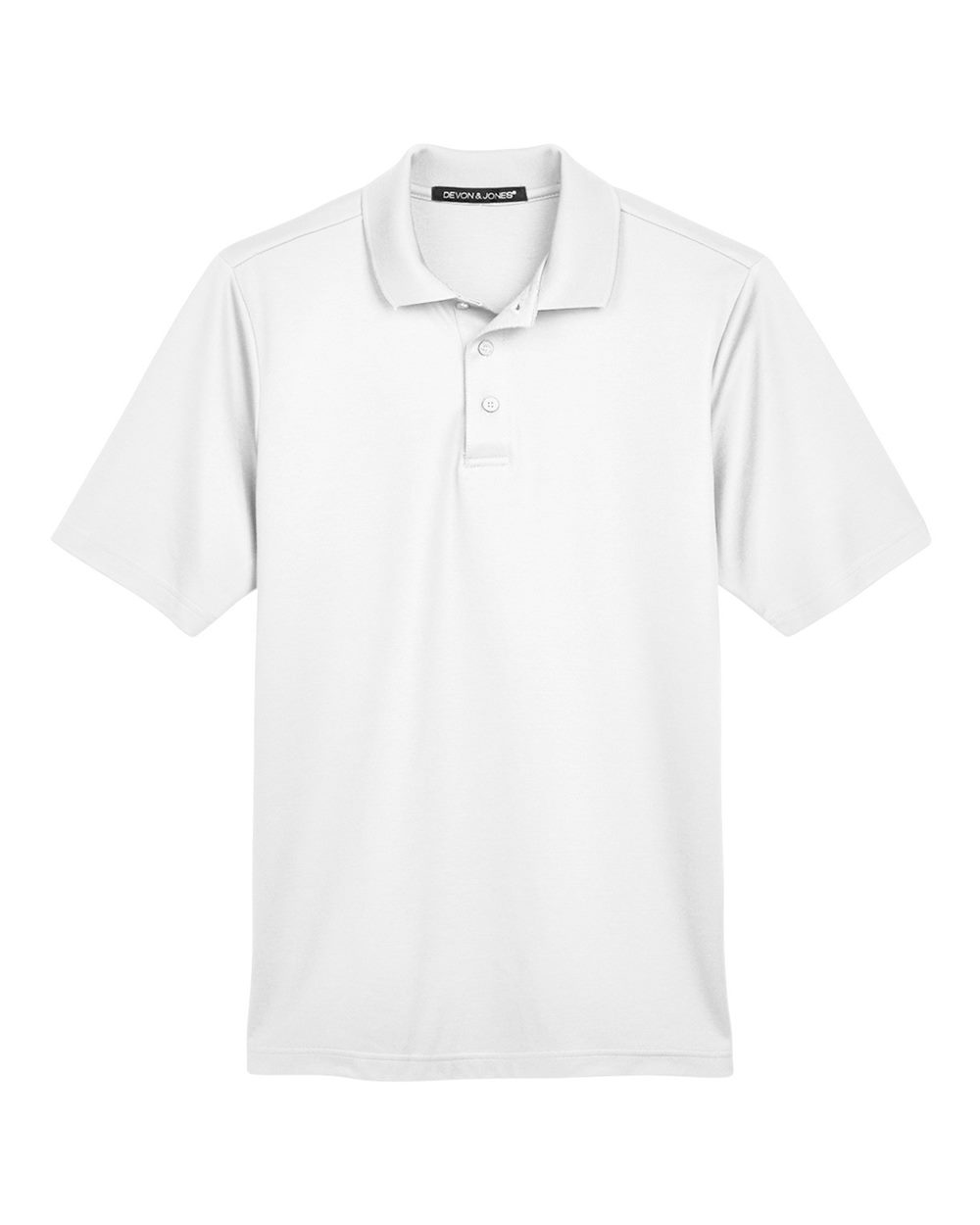 Devon & Jones Men's Tall CrownLux Performance® Plaited Polo. DG20T - White