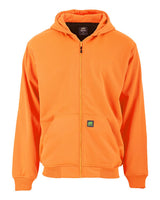 Berne Apparel Men's Heritage Thermal-Lined Full-Zip Hooded Sweatshirt. HVF101 - Orange