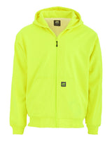 Berne Apparel Men's Heritage Thermal-Lined Full-Zip Hooded Sweatshirt. HVF101 - Yellow