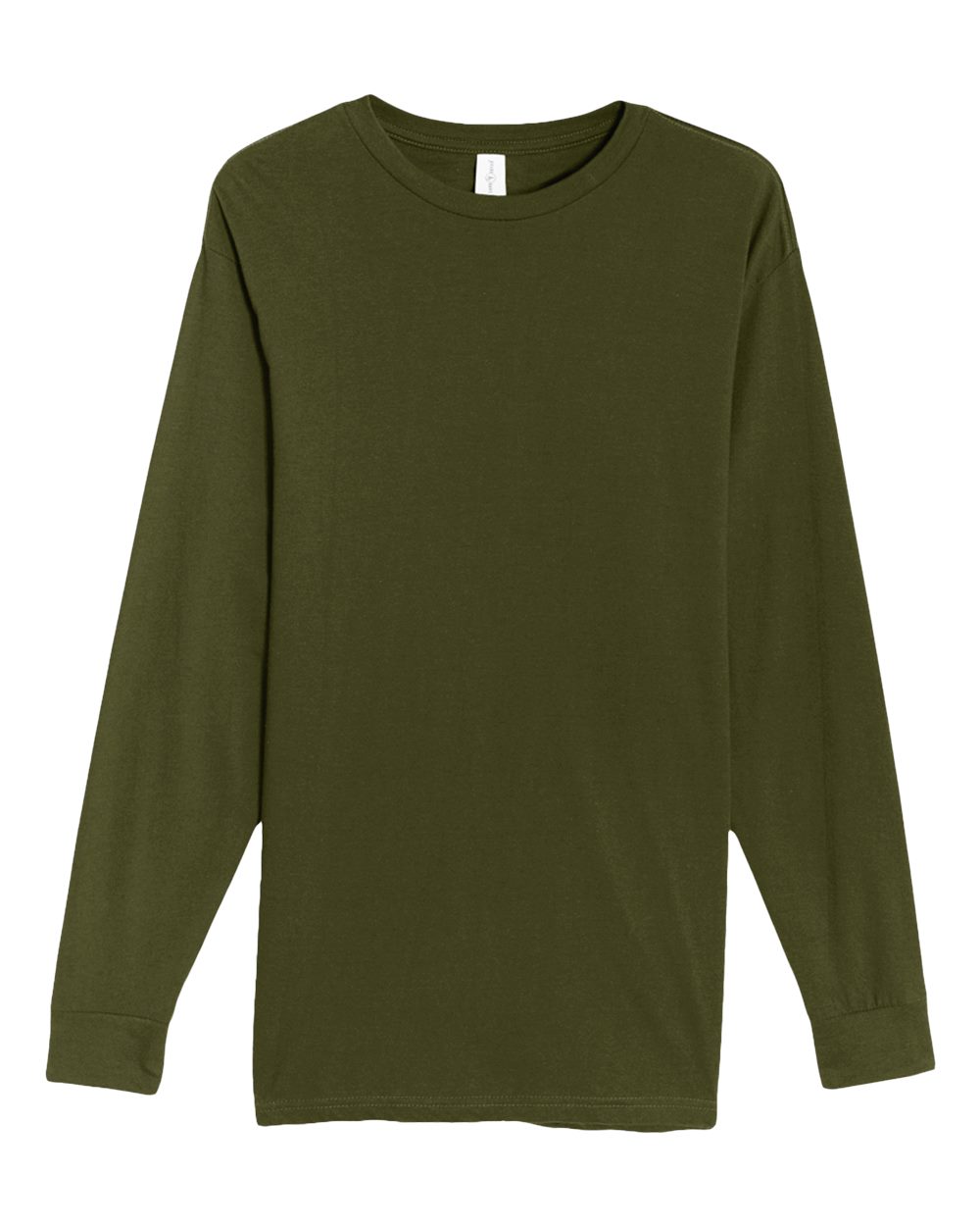 Lane Seven Unisex Heavyweight Long Sleeve Tee. LS15009 - Army Green