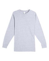 Lane Seven Unisex Heavyweight Long Sleeve Tee. LS15009 - Heather Grey