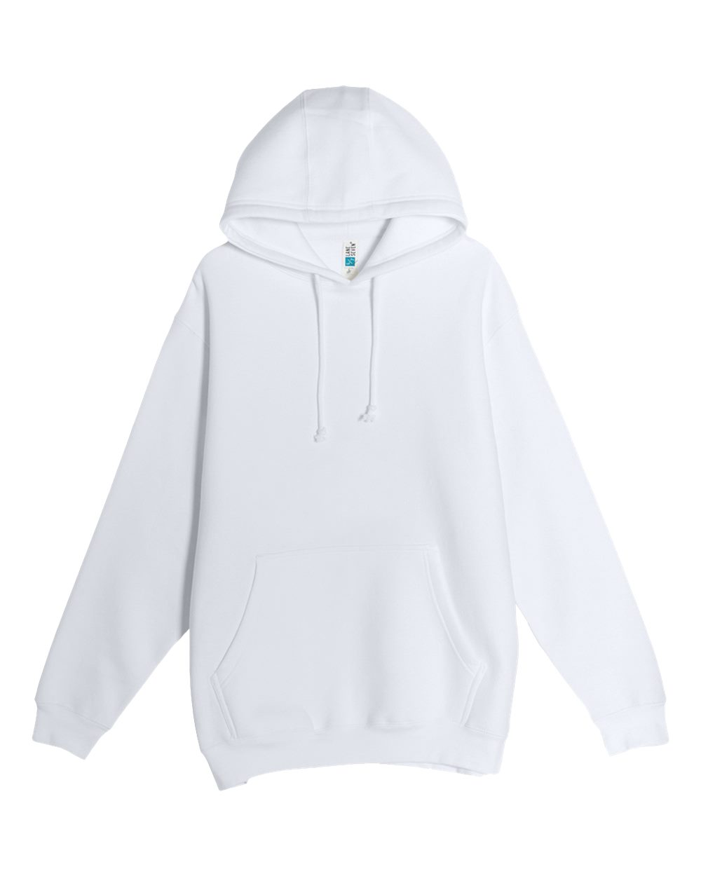 Lane Seven Unisex Heavyweight Hoodie Sweatshirt. LS19001 - White