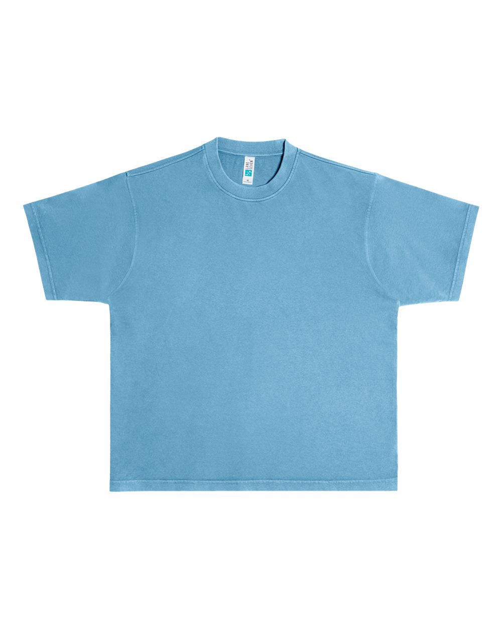 Lane Seven Unisex Urban Heavyweight Tee. LS16005 - Pigment Pebble Blue