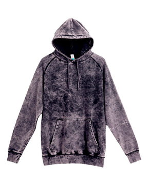 Lane Seven Unisex Vintage Raglan Hoodie Sweatshirt. LST004 - Cloud Black