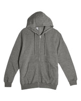 Lane Seven Unisex Premium Full-Zip Hoodie Sweatshirt. LS14003 - Charcoal Heather