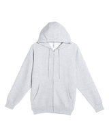 Lane Seven Unisex Premium Full-Zip Hoodie Sweatshirt. LS14003 - Heather Grey