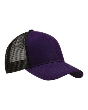 econscious Eco Trucker Cap. EC7070 - Beetroot/ Black