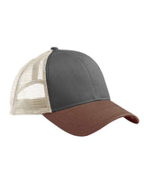 econscious Eco Trucker Cap. EC7070 - Charcoal/ Legacy Brown/ Oyster