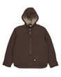 Berne Apparel Men's Heartland Washed Duck Hooded Work Coat. HJ626 - Bark