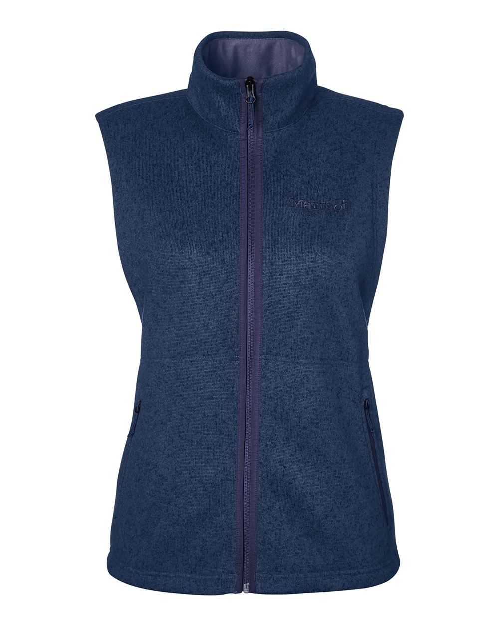 Marmot Women's Drop Line Fleece Vest. M16251 - Arctic Navy Heather