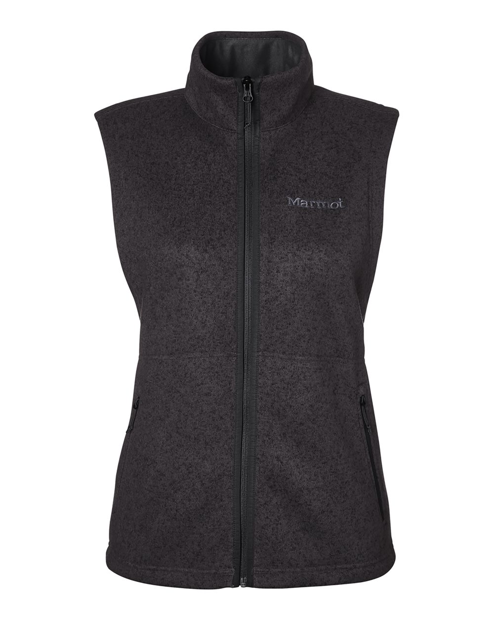 Marmot Women's Drop Line Fleece Vest. M16251 - Black Heather