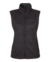 Marmot Women's Drop Line Fleece Vest. M16251 - Black Heather