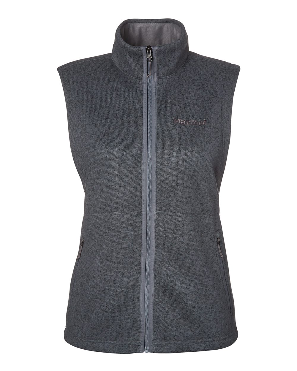 Marmot Women's Drop Line Fleece Vest. M16251 - Steel Onyx Heather