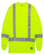Berne Apparel Men's Tall Hi-Vis Class 3 Performance T-Shirt. HVK013T - Yellow