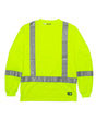 Berne Apparel Men's Hi-Vis Class 3 Performance Pocket T-Shirt. HVK013 - Yellow