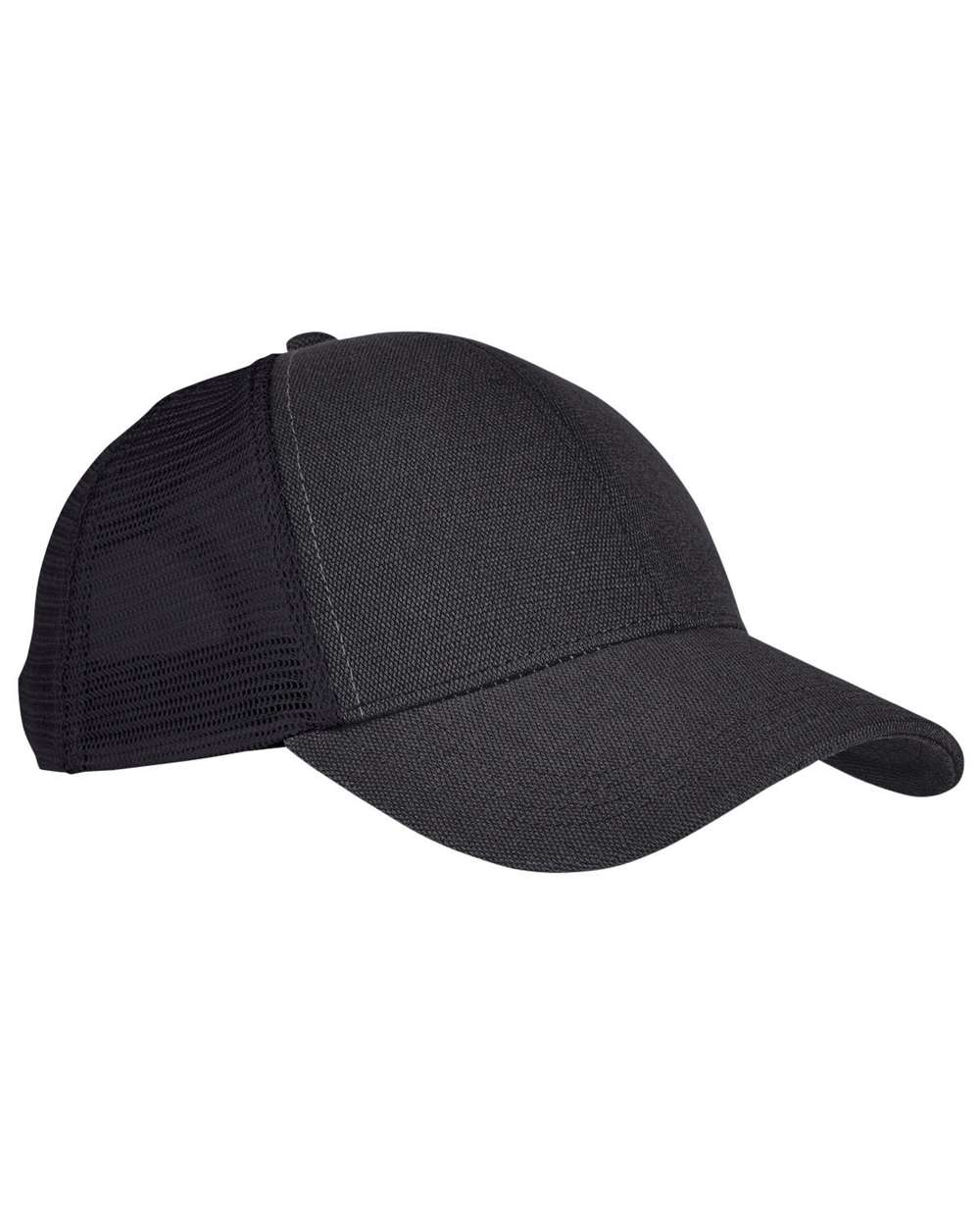 econscious Structured Hemp Trucker Cap. EC7093 - Black/ Black