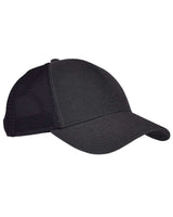 econscious Structured Hemp Trucker Cap. EC7093 - Black/ Black