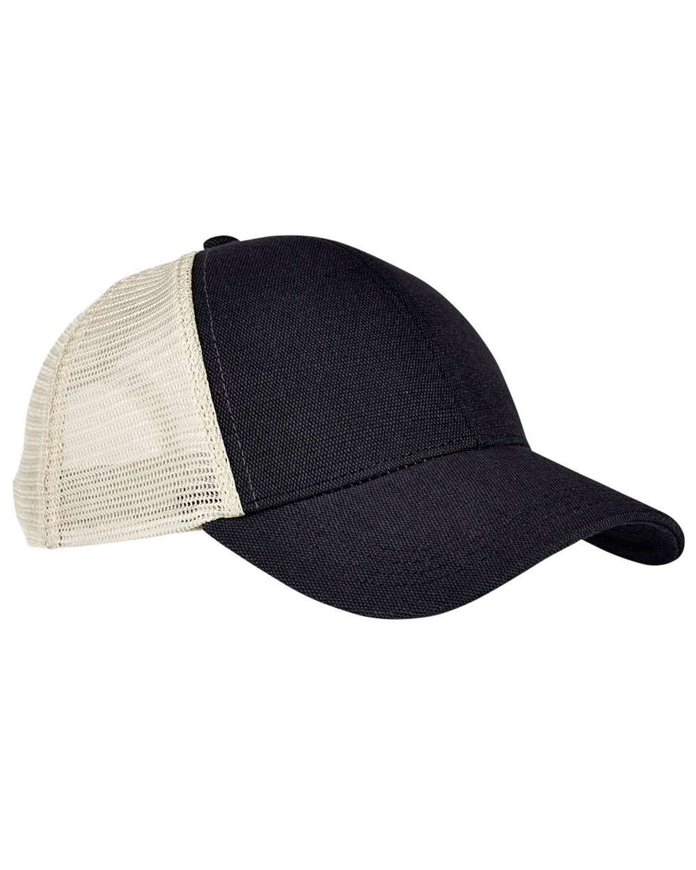 econscious Structured Hemp Trucker Cap. EC7093 - Black/ Oyster