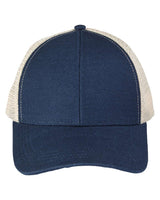 econscious Structured Hemp Trucker Cap. EC7093 - Navy/ Oyster