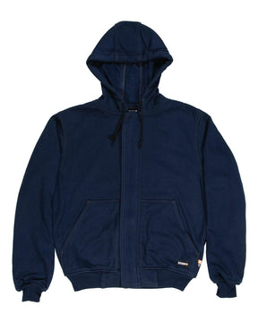 Berne Apparel Men's Tall Flame-Resistant Hooded Sweatshirt. FRSZ19T - Navy