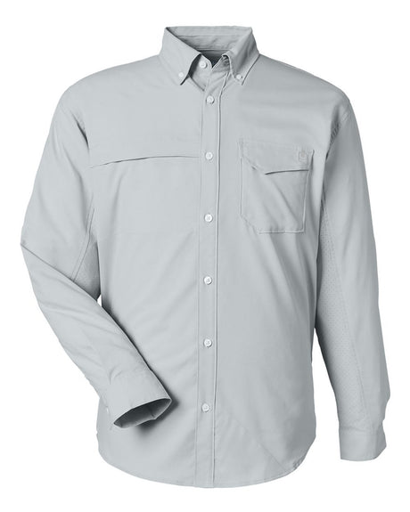 HUK Men's Tide Point Pocket Fishing Shirt. H150172 - Harbor Mist