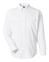HUK Men's Tide Point Pocket Fishing Shirt. H150172 - White