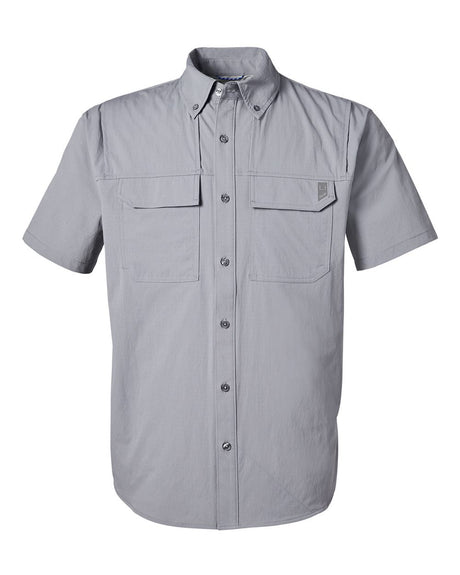 HUK Men's Creekbed Short Sleeve Shirt. H150183 - Night Owl