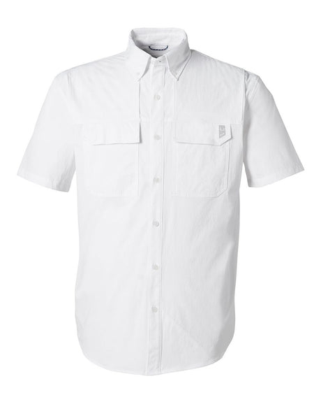 HUK Men's Creekbed Short Sleeve Shirt. H150183 - White
