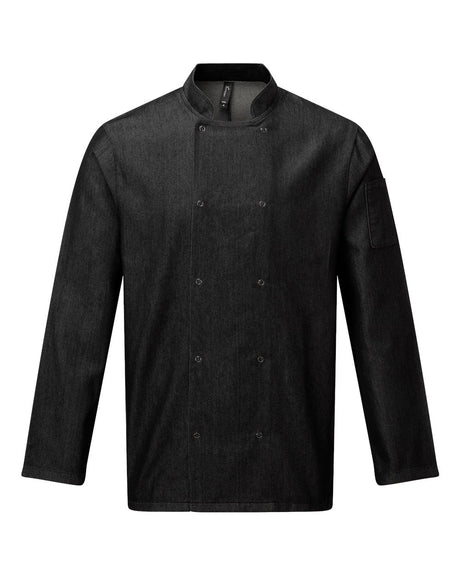 Artisan Collection by Reprime Unisex Denim Chef's Jacket. RP660 - Black Denim