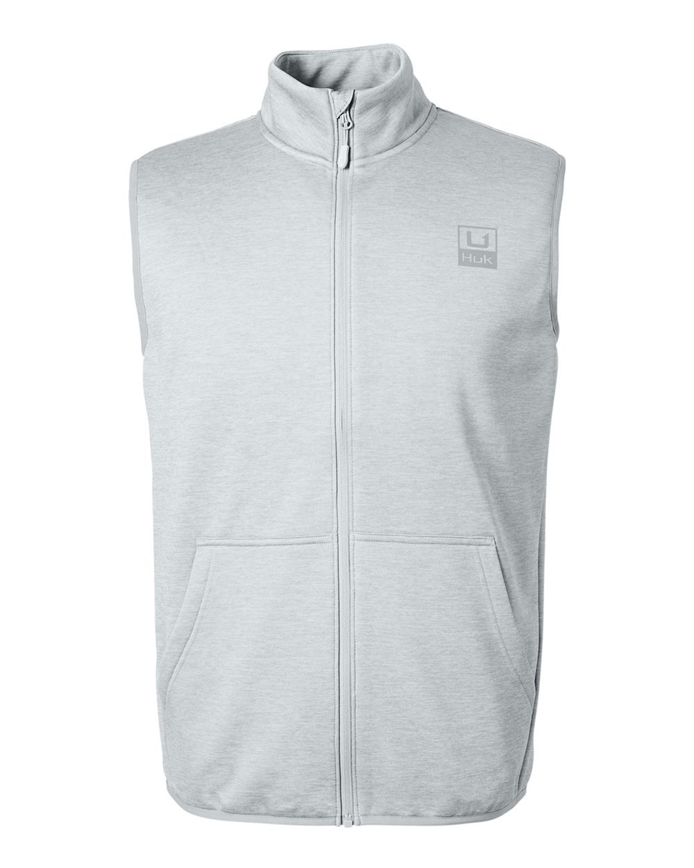 HUK Men's Coldfront+ Vest. H130099 - Harbor Mist Heather