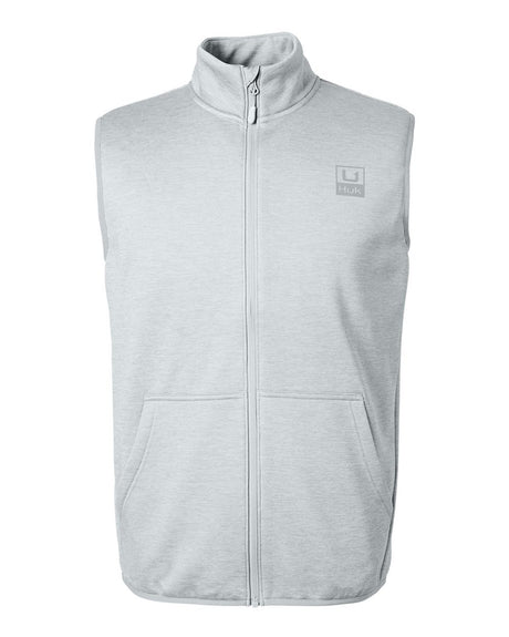 HUK Men's Coldfront+ Vest. H130099 - Harbor Mist Heather