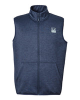 HUK Men's Coldfront+ Vest. H130099 - Naval Academy Heather