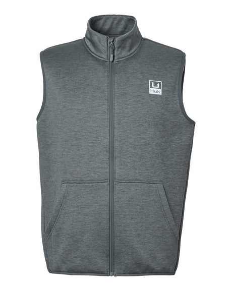 HUK Men's Coldfront+ Vest. H130099 - Volcanic Ash Heather
