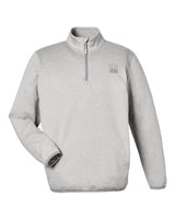 HUK Men's Coldfront+ Quarter-Zip Pullover. H130098 - Harbor Mist Heather