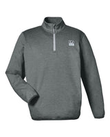 HUK Men's Coldfront+ Quarter-Zip Pullover. H130098 - Volcanic Ash Heather