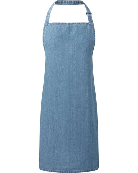 Artisan Collection by Reprime Recycled Bib Apron. RP150 - Denim Blue