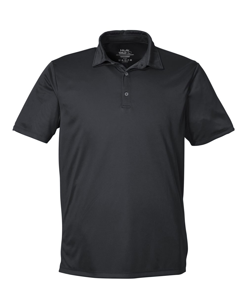 HUK Men's Pursuit Performance Polo. H120558 - Black