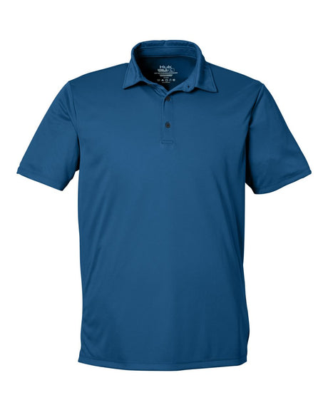 HUK Men's Pursuit Performance Polo. H120558 - Sargasso Sea