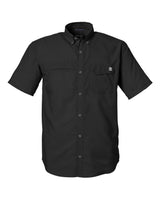 HUK Men's Tide Point Short Sleeve Shirt. H150171 - Black