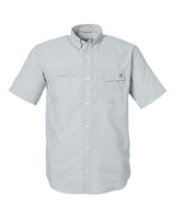 HUK Men's Tide Point Short Sleeve Shirt. H150171 - Harbor Mist
