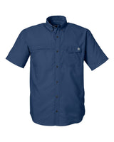 HUK Men's Tide Point Short Sleeve Shirt. H150171 - Naval Academy