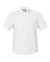 HUK Men's Tide Point Short Sleeve Shirt. H150171 - White