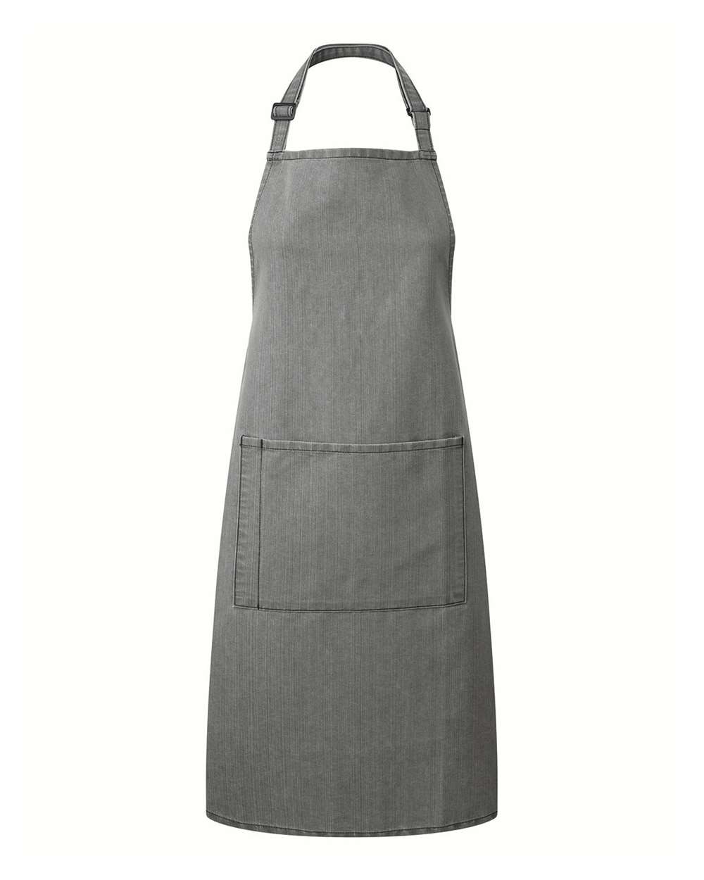 Artisan Collection by Reprime Recycled Pocket Bib Apron. RP154 - Grey Denim