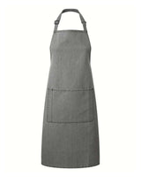 Artisan Collection by Reprime Recycled Pocket Bib Apron. RP154 - Grey Denim