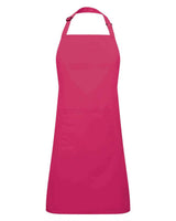 Artisan Collection by Reprime Recycled Pocket Bib Apron. RP154 - Hot Pink