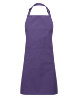 Artisan Collection by Reprime Recycled Pocket Bib Apron. RP154 - Purple