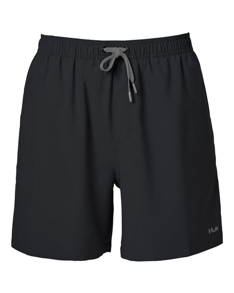 HUK Men's Pursuit Volley Shorts. H200184 - Black
