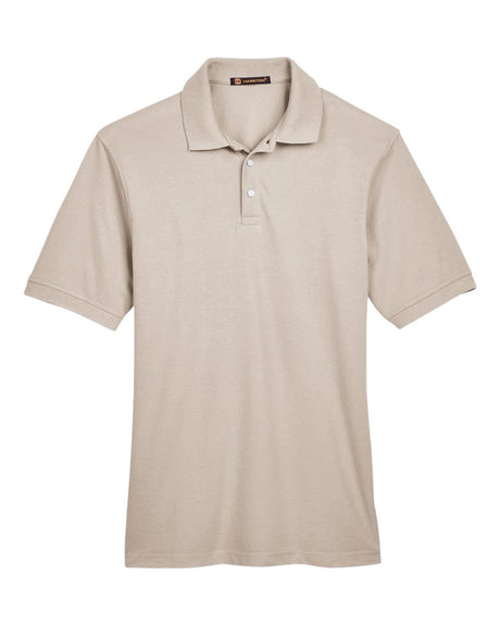 Harriton Men's Easy Blend™ Polo. M265 - Stone