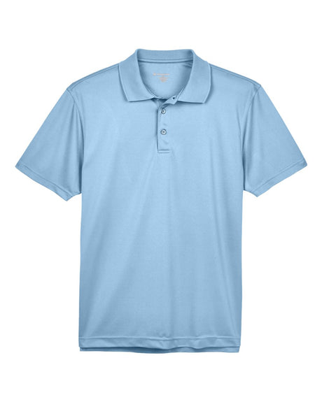Harriton Men's Polyester Jersey Polo. M315 - Light Blue